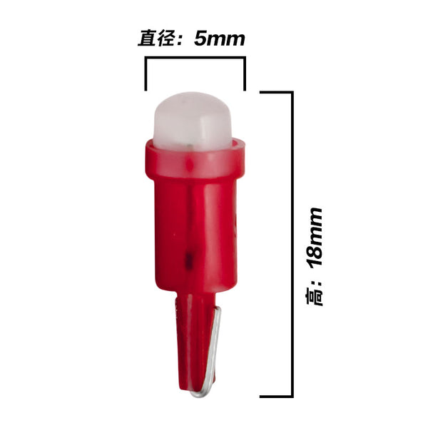 1 x T5 1 SMD LED Bulb Ceramic Dashboard Gauge Instrument Auto Light Car Lamp DC12V White / Green / Yellow / Blue / Red Color