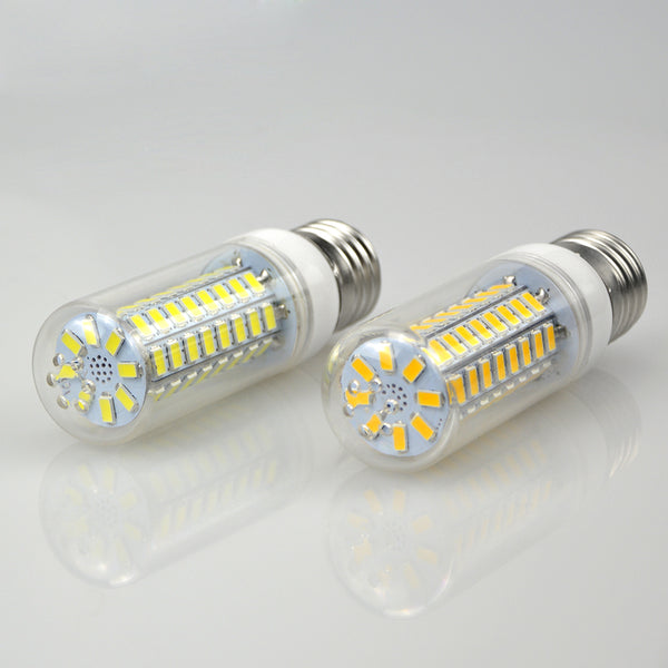 1Pcs 2015 Full NEW LED lamp E27 E14 3W 5W 7W 12W 15W 18W 20W 25W SMD 5730 Corn Bulb 220V Chandelier LEDs Candle light Spotlight