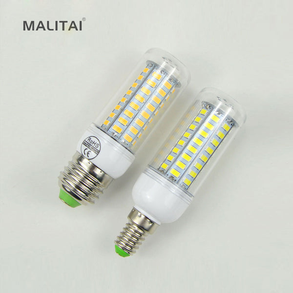 1Pcs 2015 Full NEW LED lamp E27 E14 3W 5W 7W 12W 15W 18W 20W 25W SMD 5730 Corn Bulb 220V Chandelier LEDs Candle light Spotlight