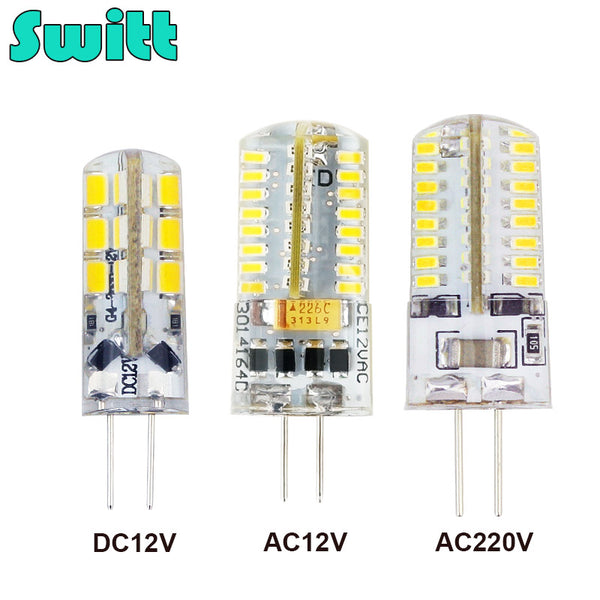 Switt g4 led bulb 12v DC 220V 3W 5W 6W Light replace Halogen Spotlight Chandelier
